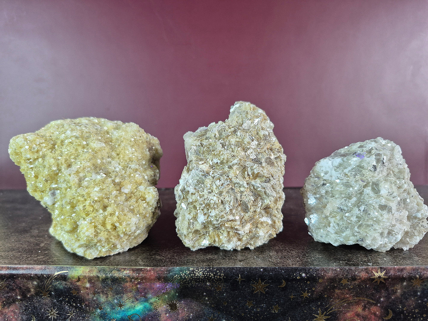 Shimmery Golden Mica Clusters