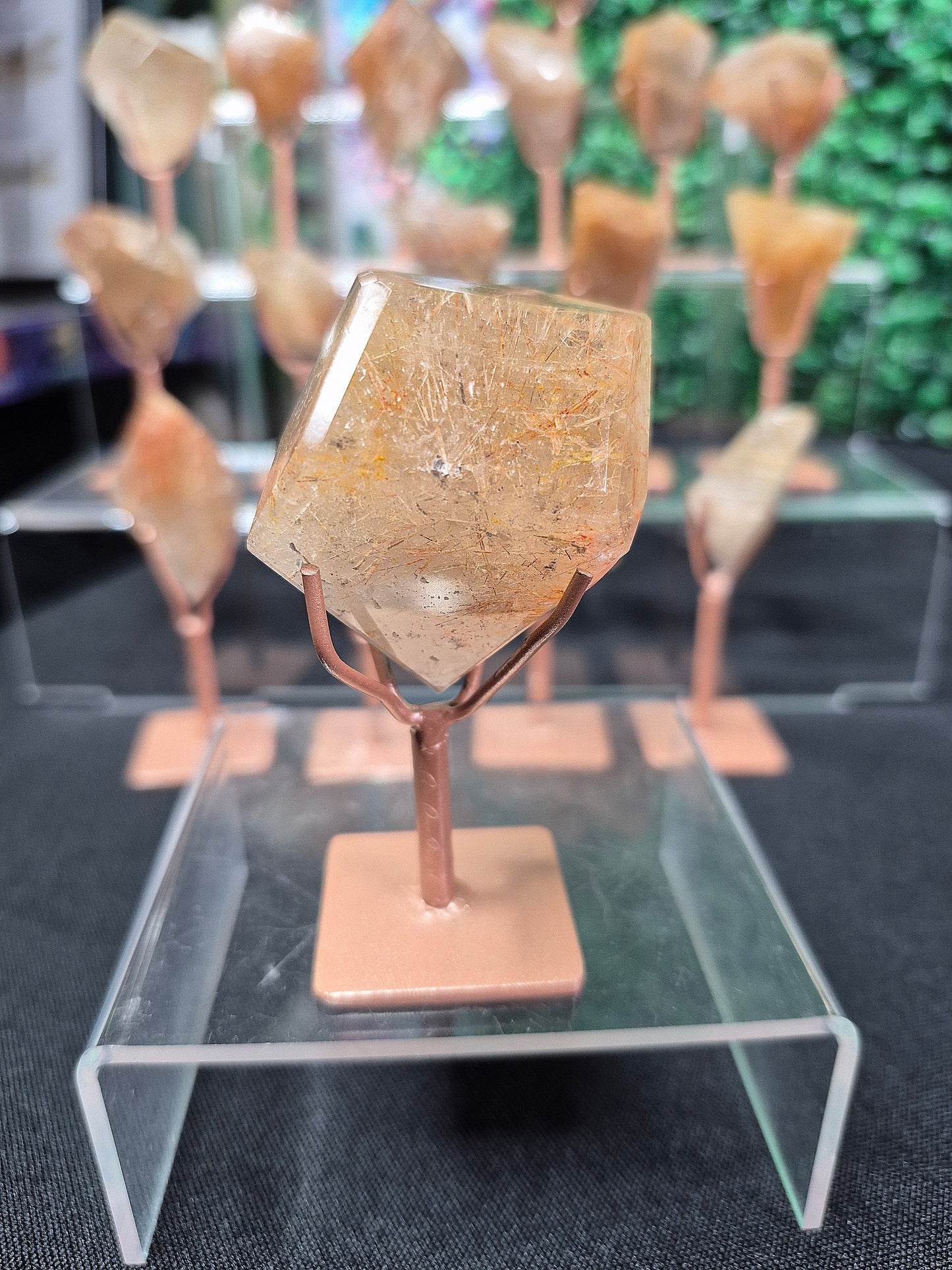 Rutile Quartz Freeforms with Stands (1)
