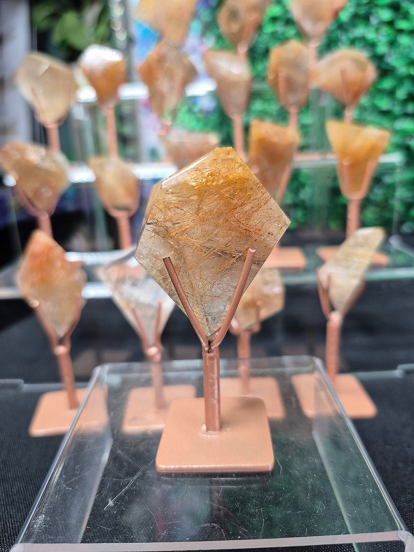 Rutile Quartz Freeforms with Stands (1)