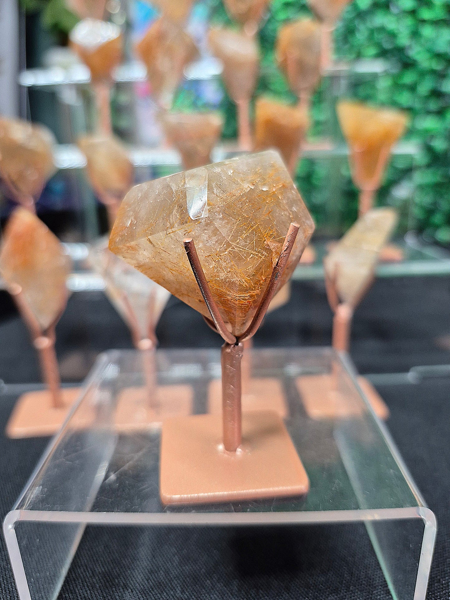Rutile Quartz Freeforms with Stands (1)