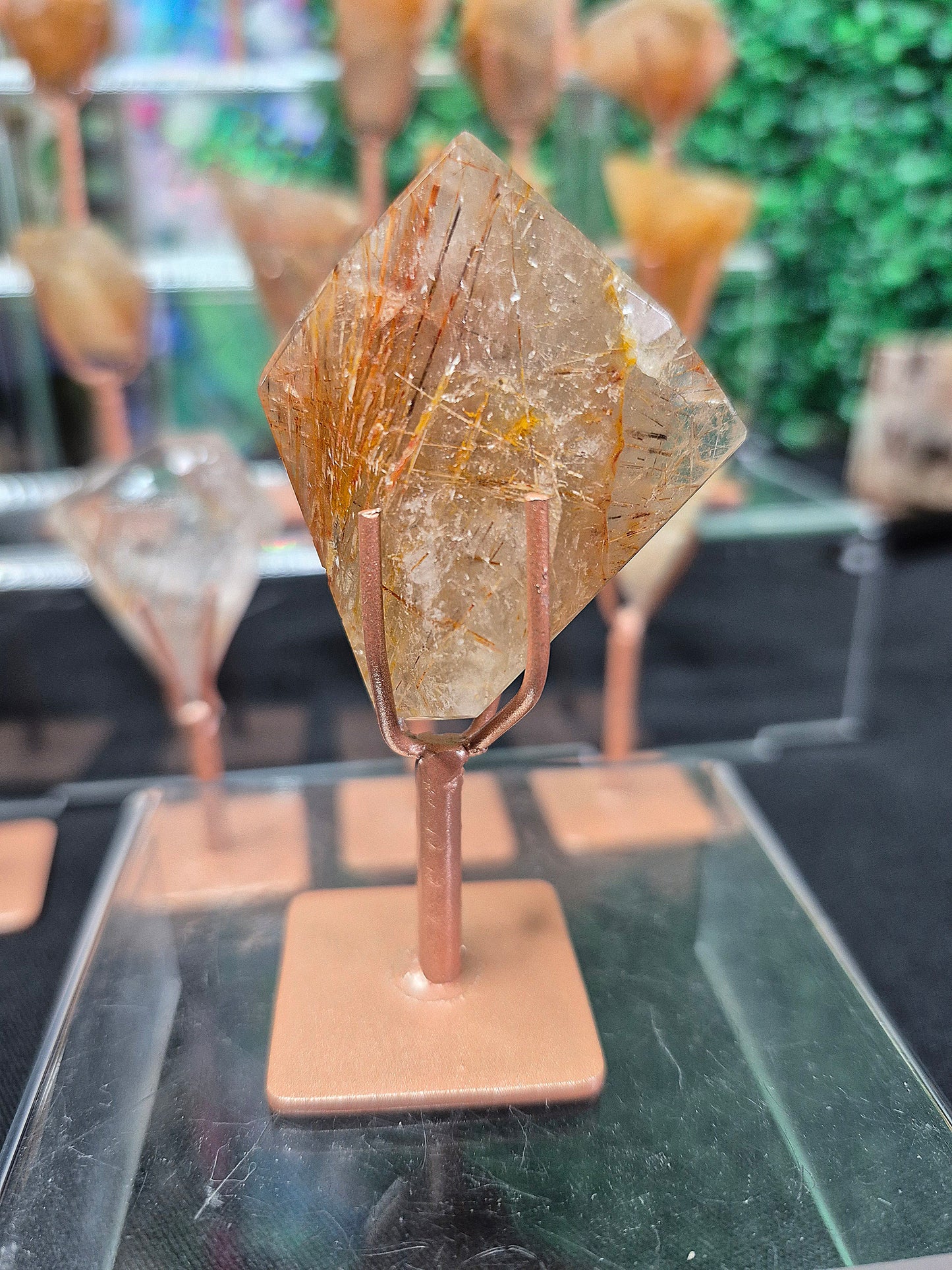 Rutile Quartz Freeforms with Stands (1)