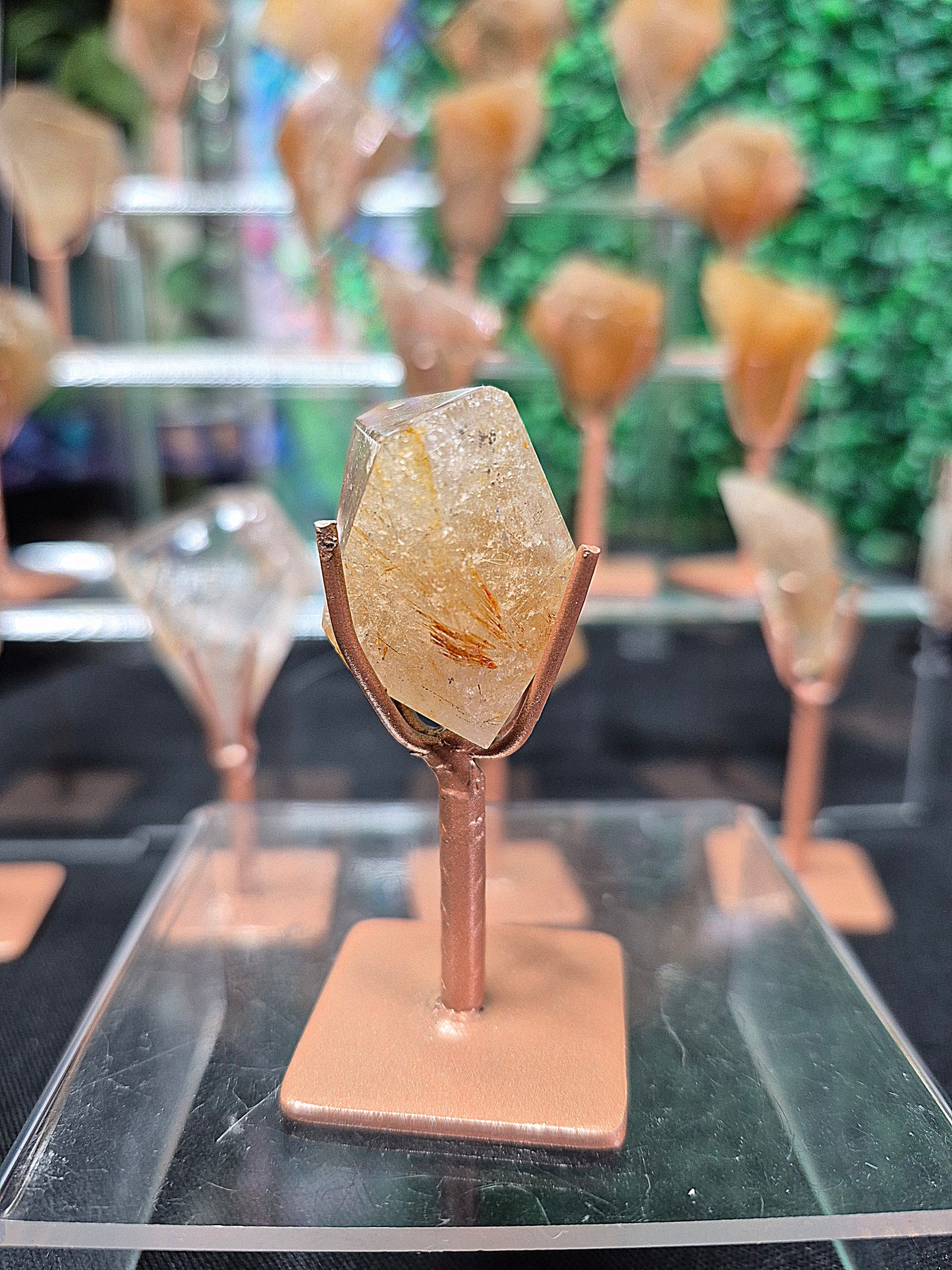 Rutile Quartz Freeforms with Stands (2)