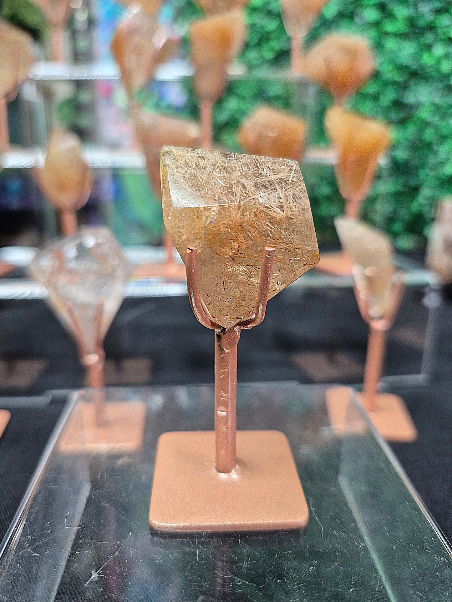 Rutile Quartz Freeforms with Stands (2)