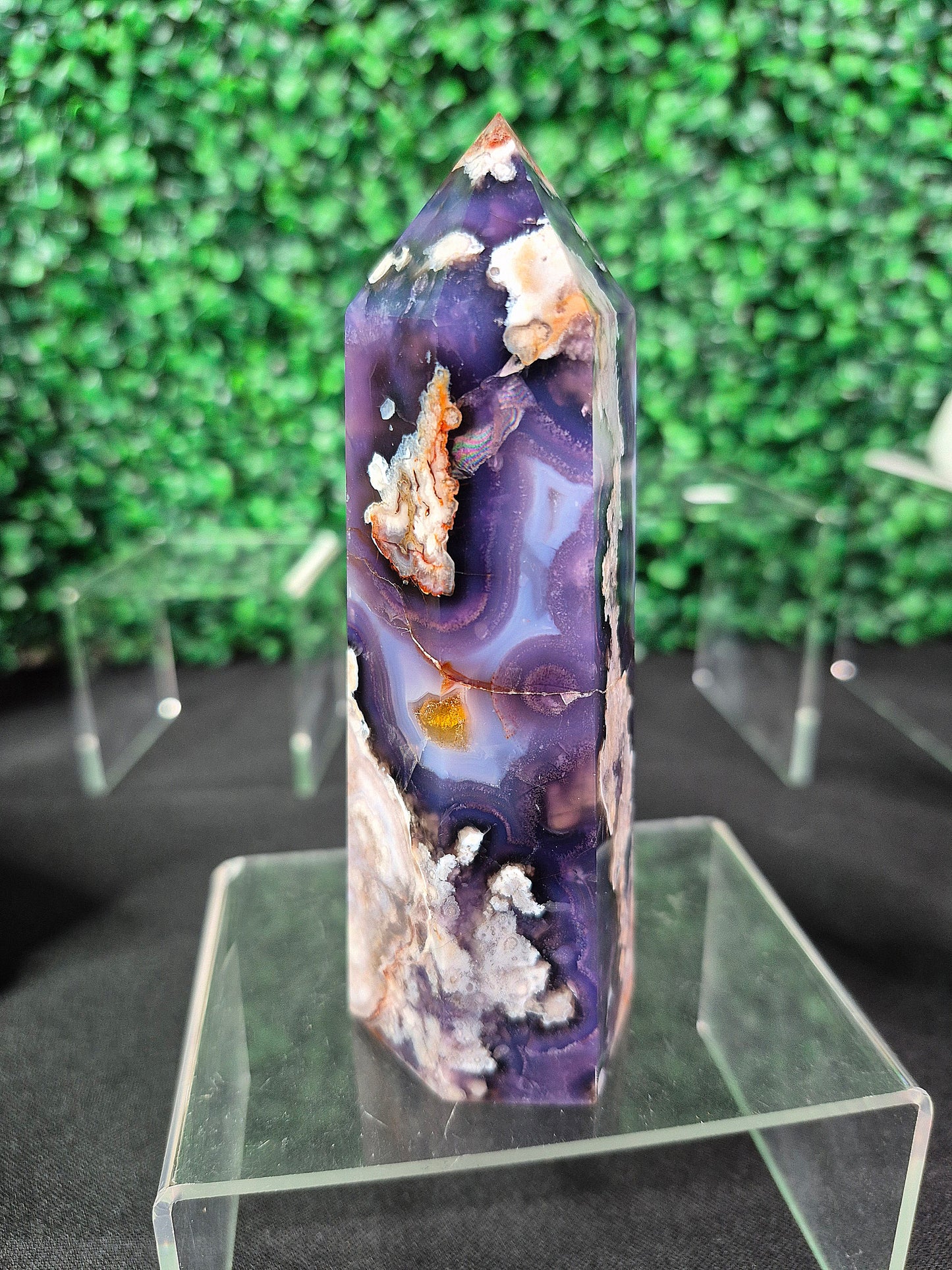 Blue Flower Agate Towers