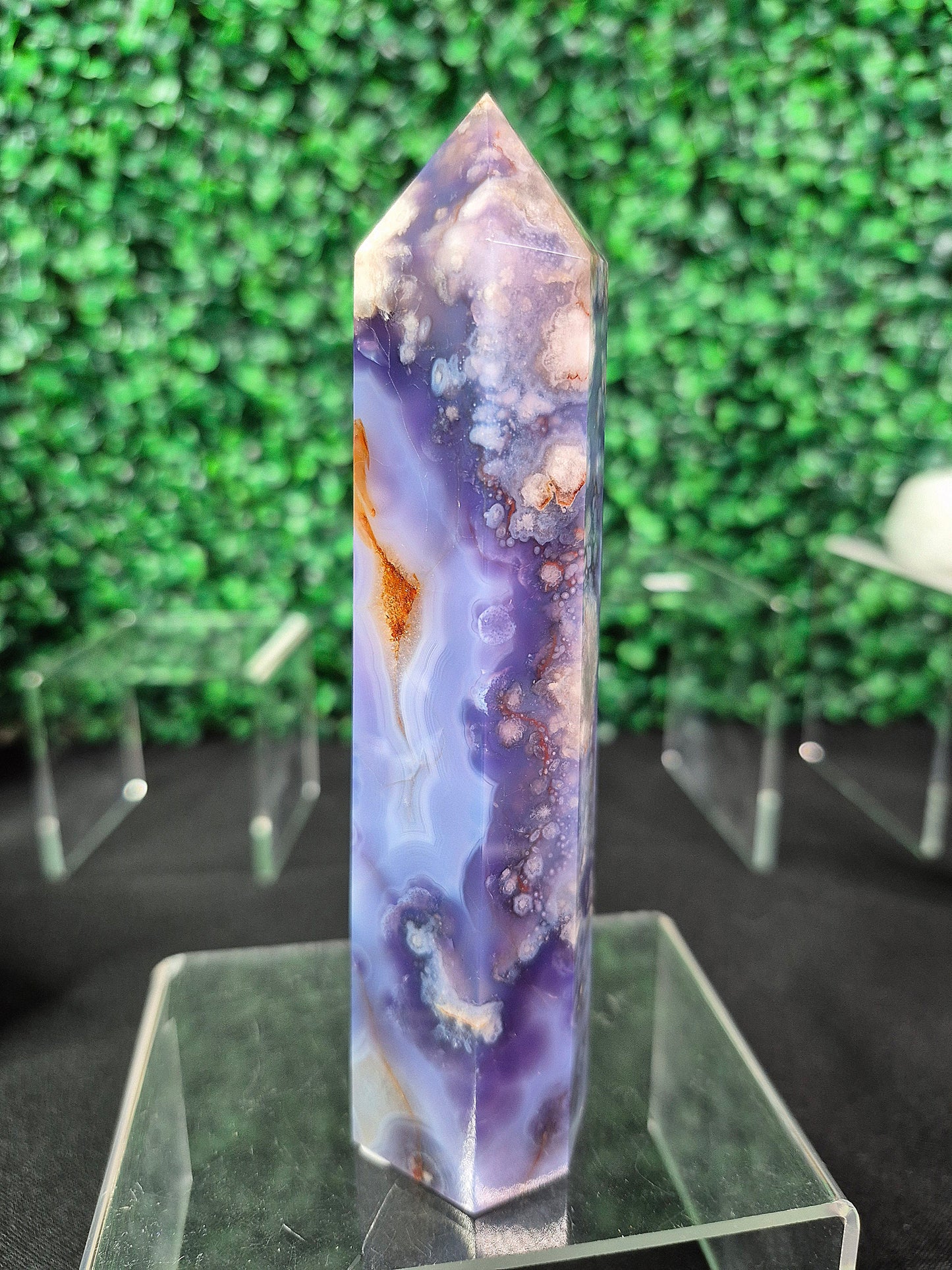 Blue Flower Agate Towers