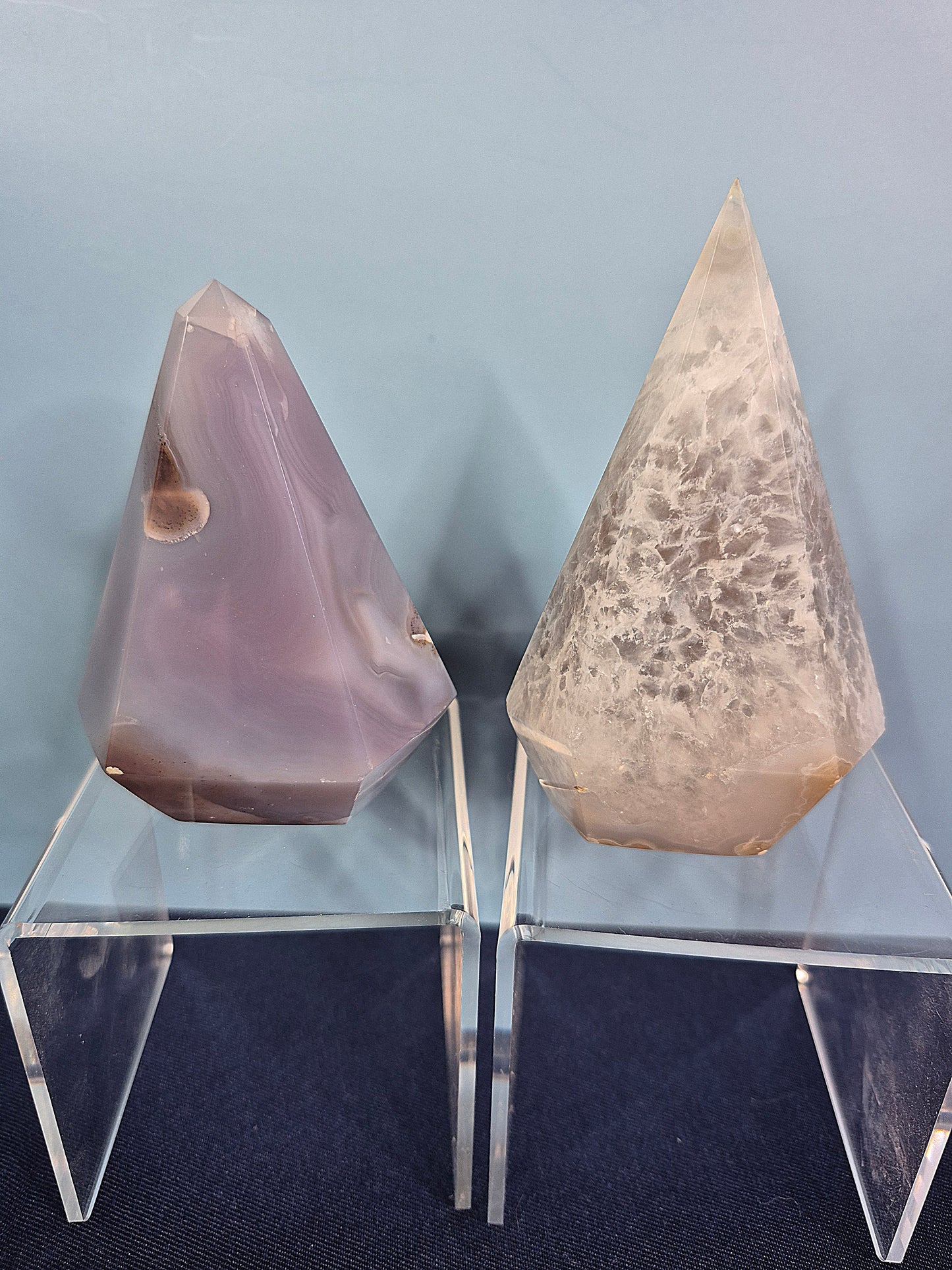 Dazzling Druzy Agate Conic Towers