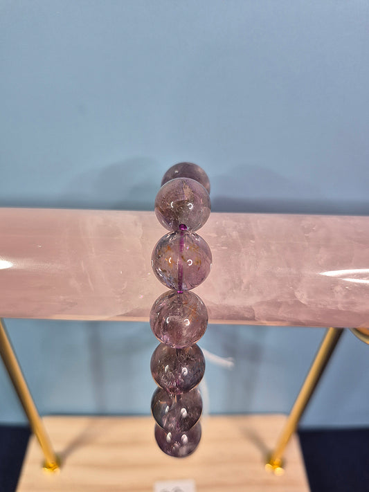 Amethyst Beaded Bracelet (12mm)