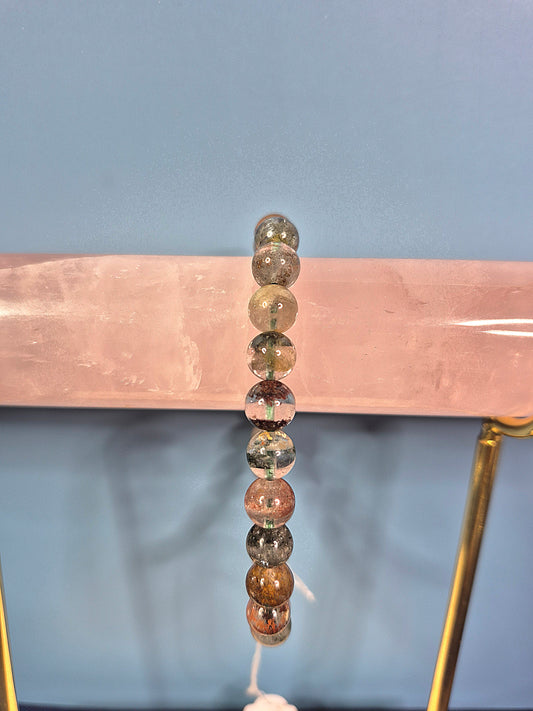 Rainbow Garden Quart Beaded Bracelet (8mm)