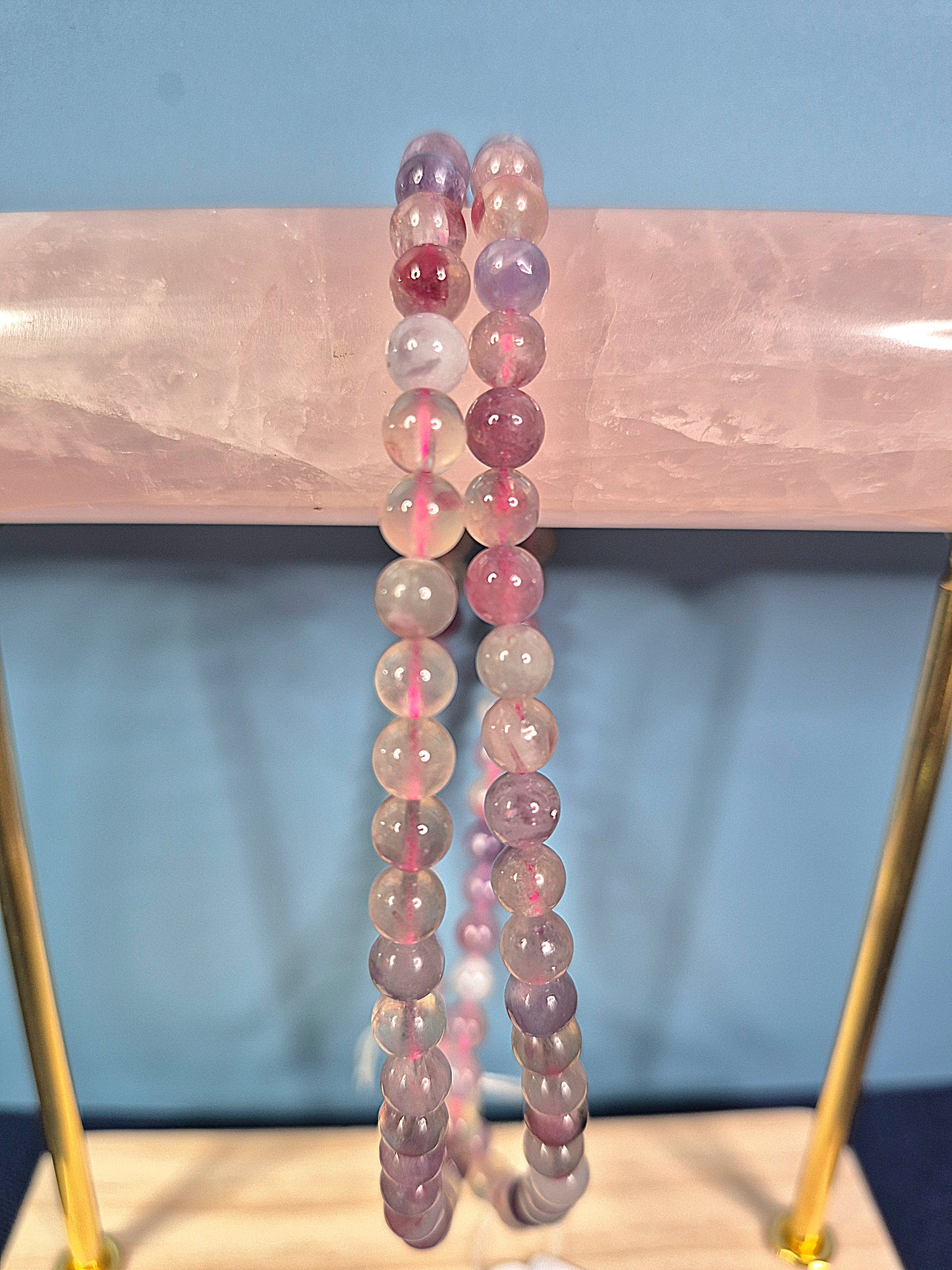 Unicorn Stone Wrap Around Beaded Bracelet (4mm)