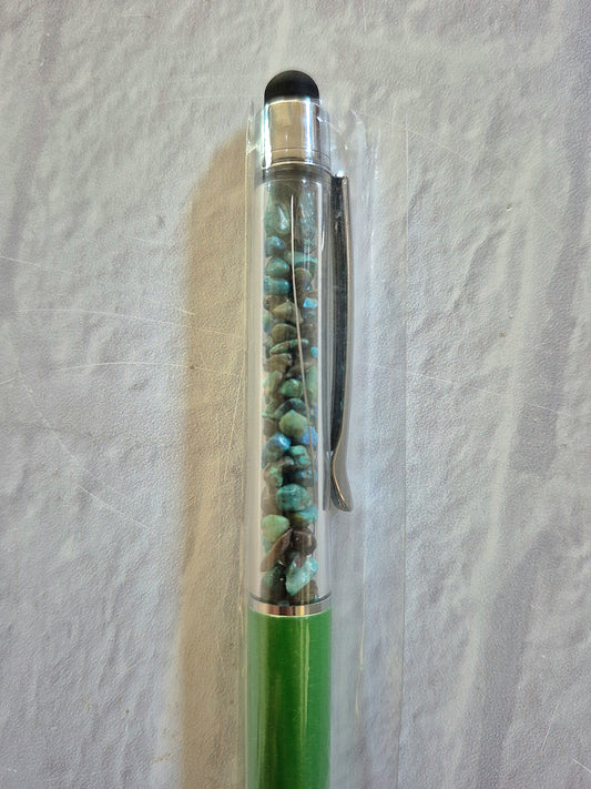 Turquoise Crystal Ink Pens