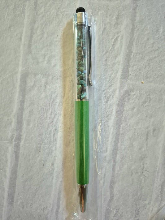 Turquoise Crystal Ink Pens