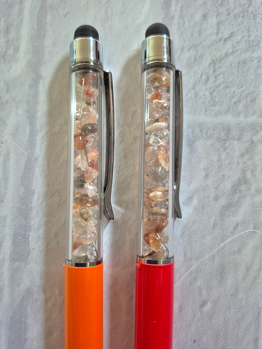 Fire Quartz Crystal Ink Pens