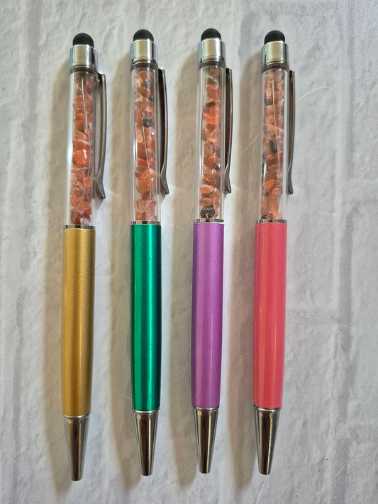 Carnelian Crystal Ink Pens