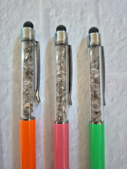 Smoky Quartz Crystal Ink Pens