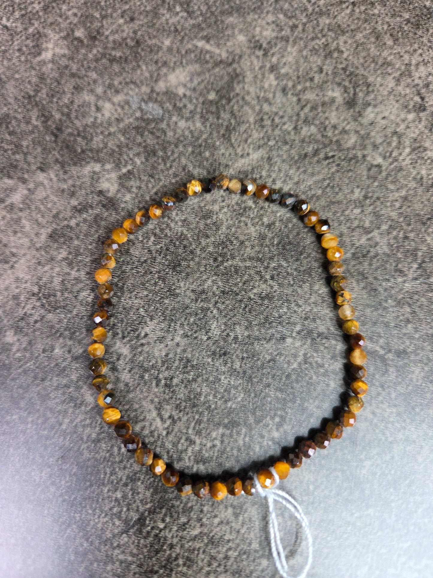 2mm Faceted Cut Tiger's Eye Bracelet