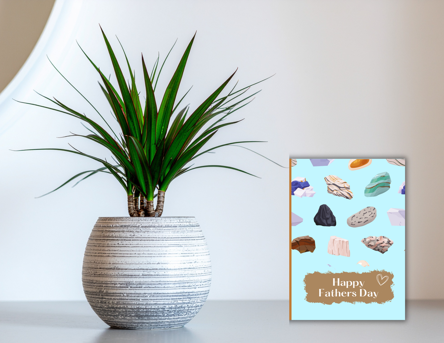 Father’s Day Rockhound Dig Card, “Formed with Time, Pressure & Patience” • Digital Download