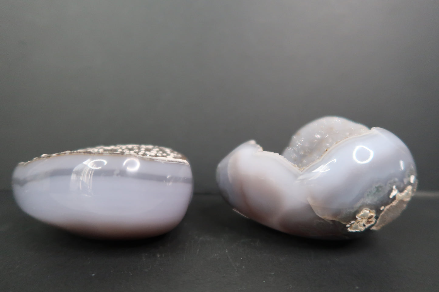 Druzy Agate Hearts