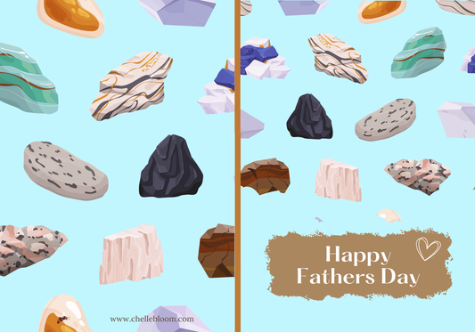 Father’s Day Rockhound Dig Card, “Formed with Time, Pressure & Patience” • Digital Download