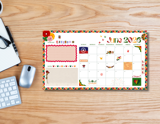Juneteenth Decorative Poster Calendar