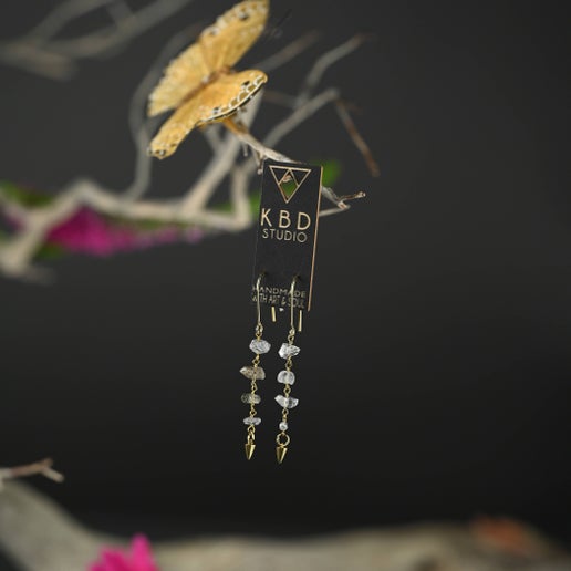 Herkimer Diamonds Drop Earrings