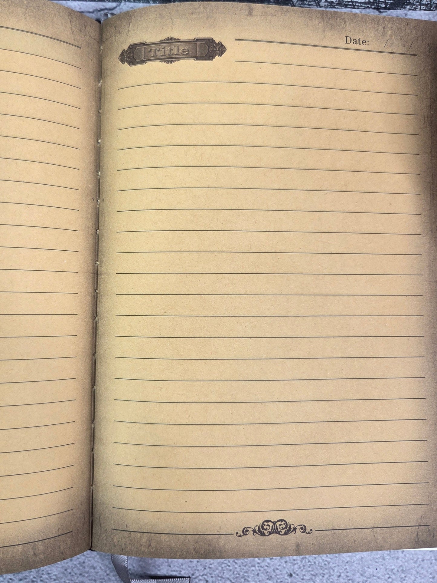 Black & Gold Skull Notebook