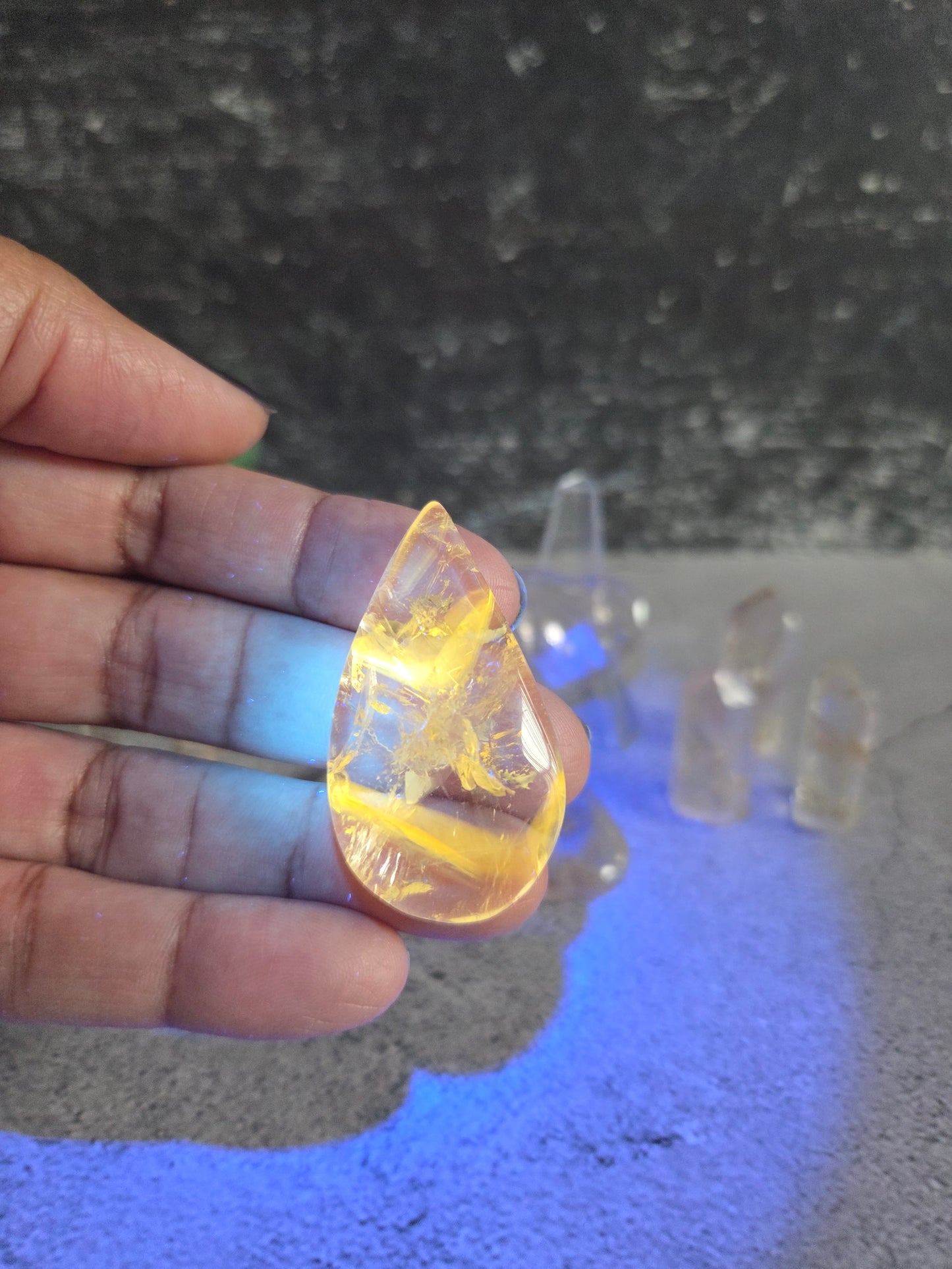 Phantom Powellite Crystals
