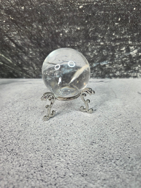 Silver Sphere Stand