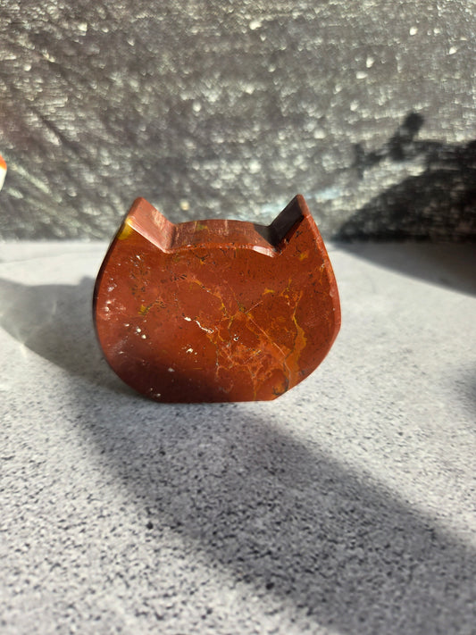 Cute Cat Head Carvings