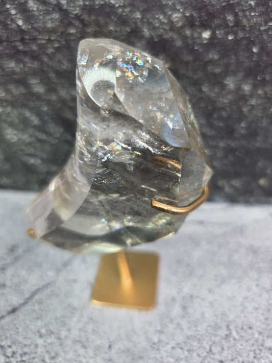 Faceted Cut Smoky Quartz Moons