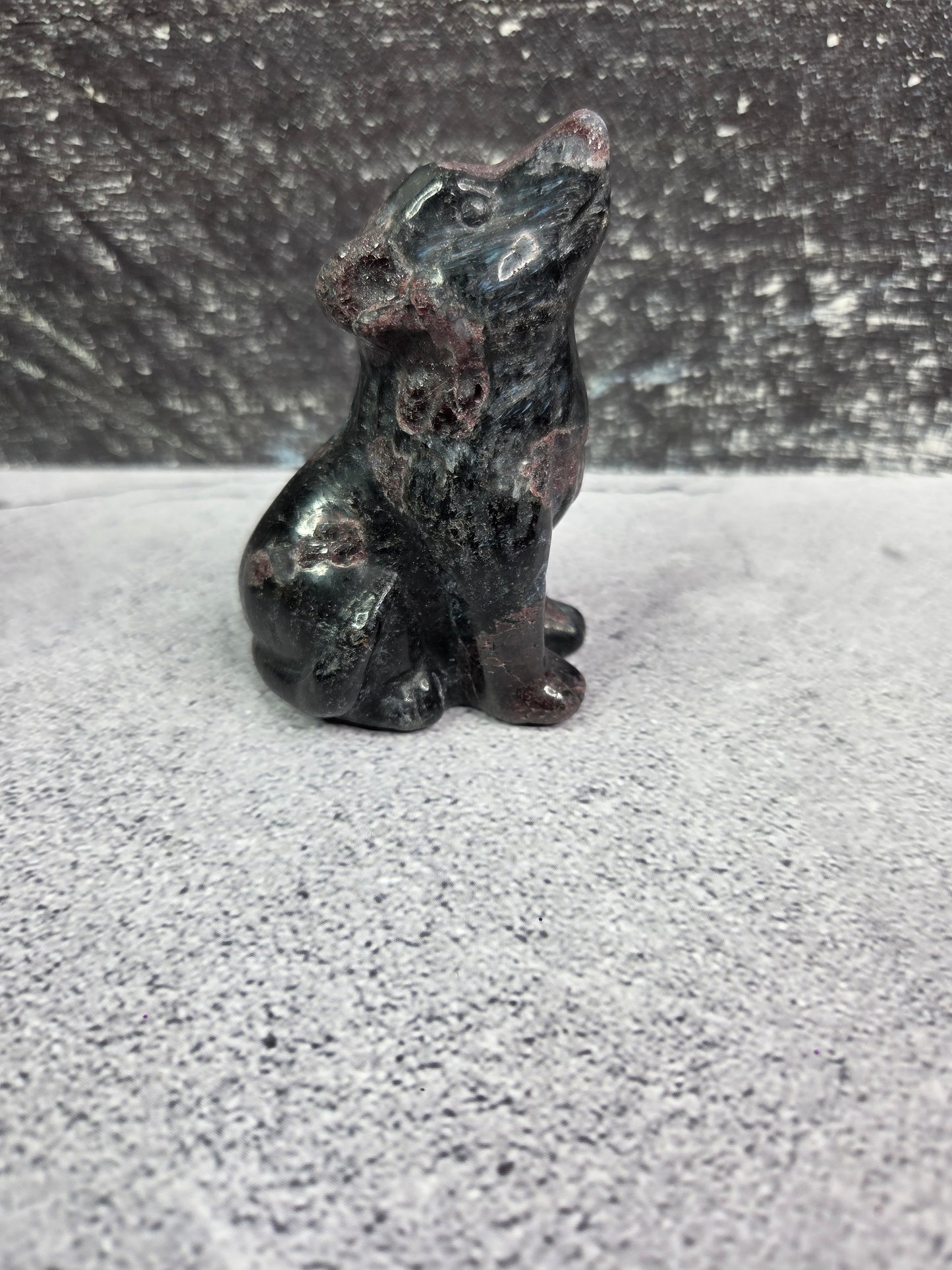 Garnet Wolf Carvings