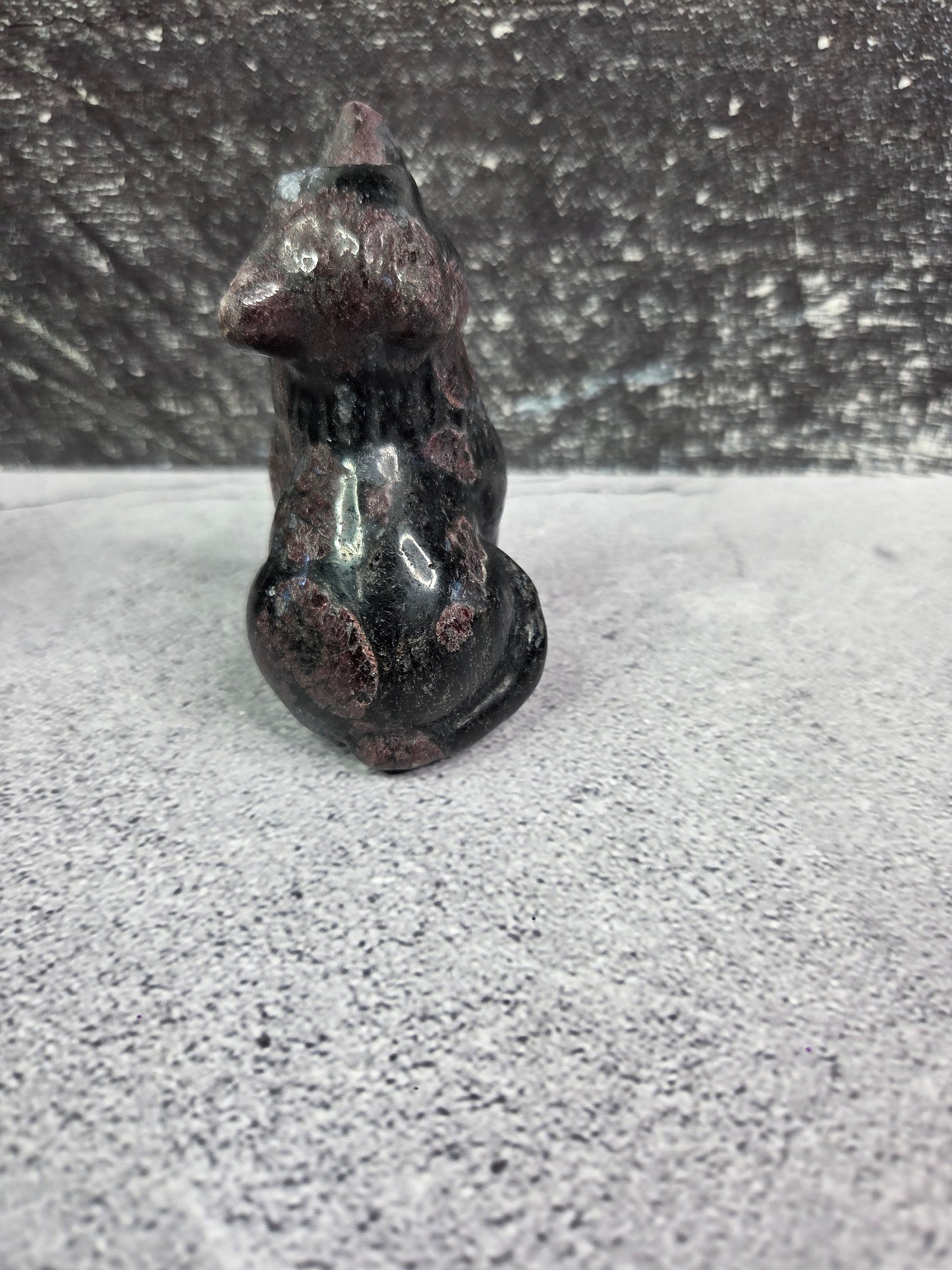 Garnet Wolf Carvings