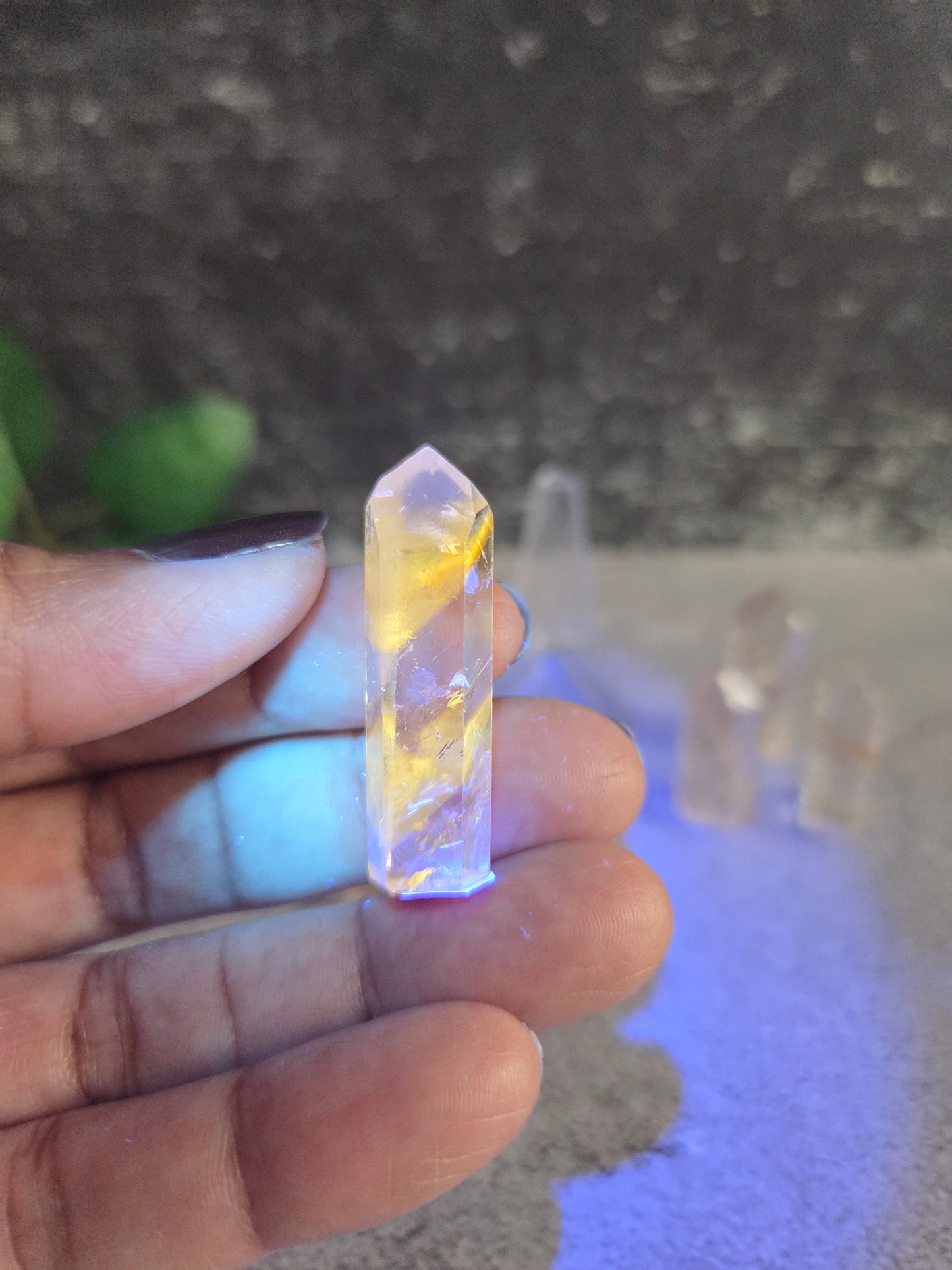 Phantom Powellite Crystals