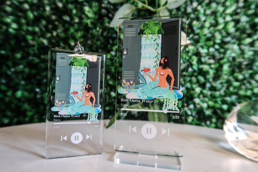 Bish Outta Water Album Key Chain