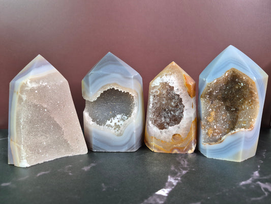 Agate Towers with Druzy