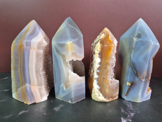 Agate Towers with Druzy