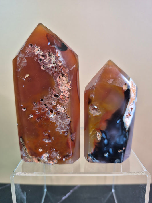 Golden Agate Druzy Towers (2)