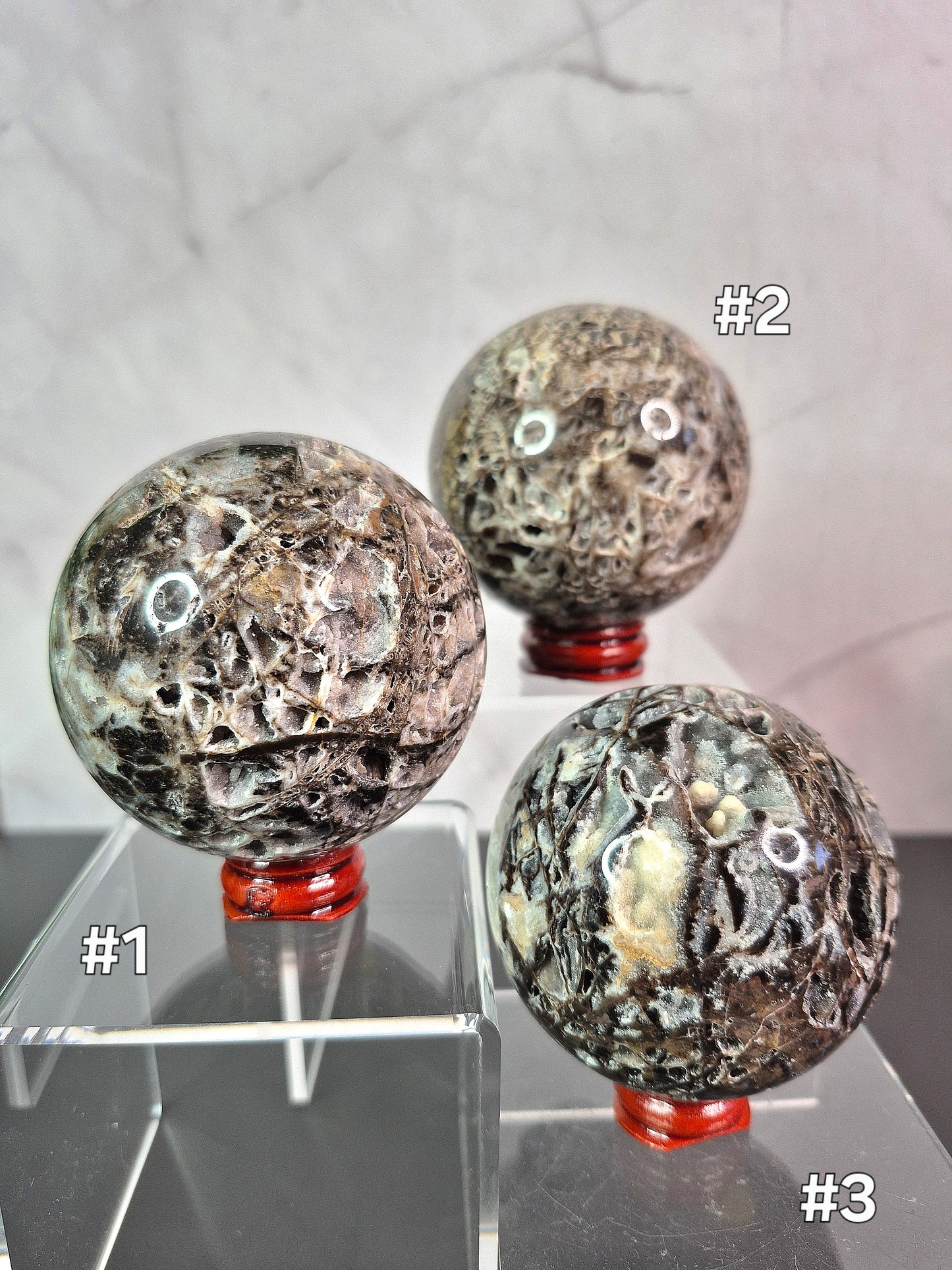 Druzy Sphalerite Spheres