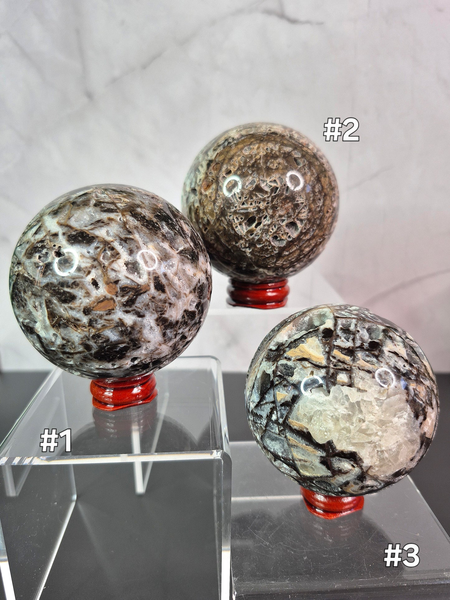 Druzy Sphalerite Spheres