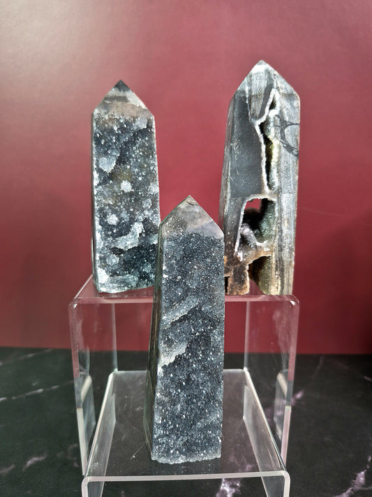 Druzy Sphalerite Towers