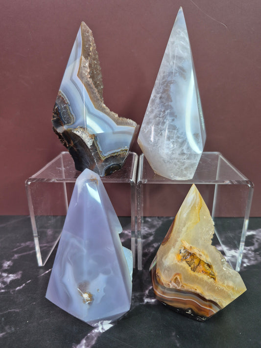 Druzy Agate Cones