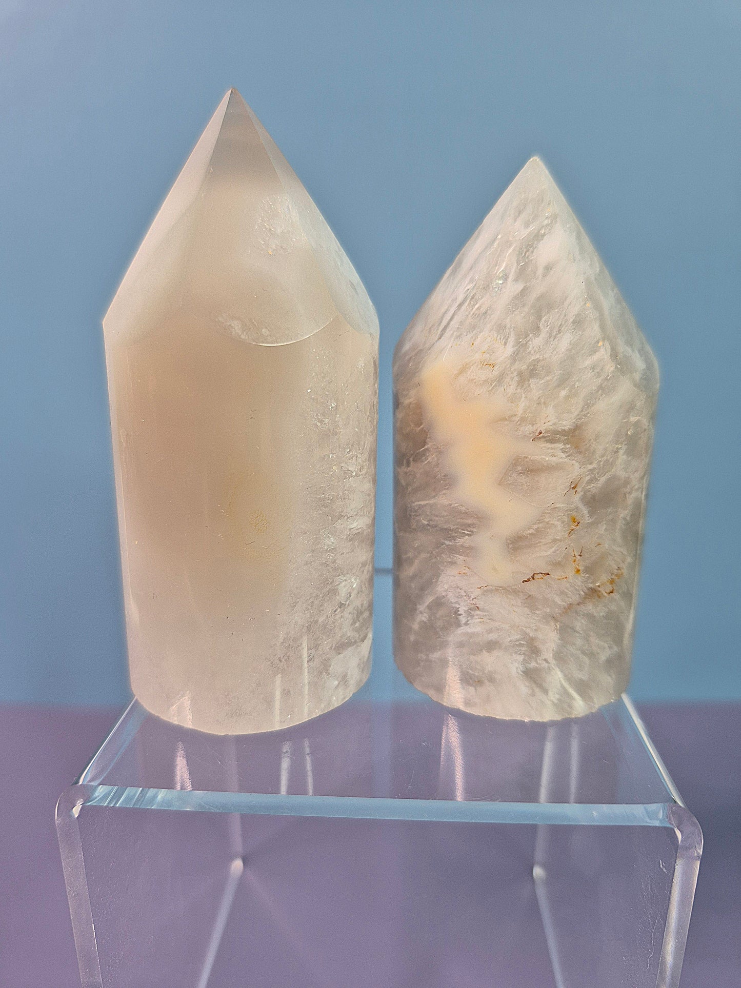 Dyed Druzy Agate Towers