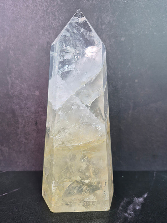 Stunning Quartz and Golden Healer Tower