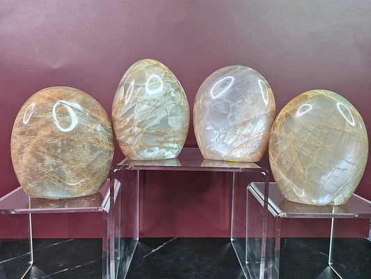 Peach Moonstone Freeforms