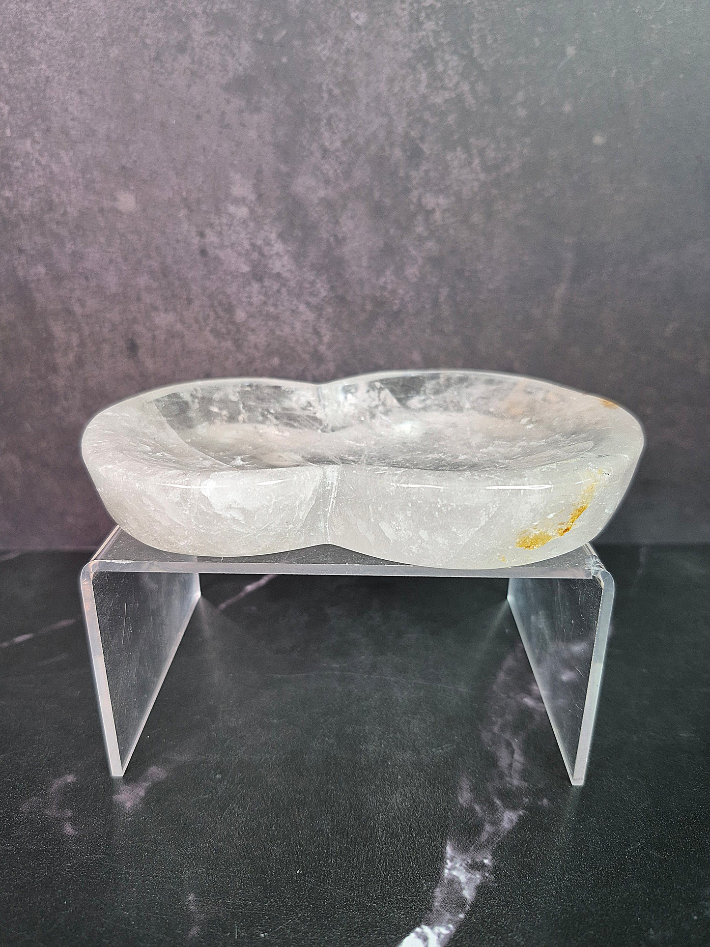 Clear Quartz Hulu Trinket Dish