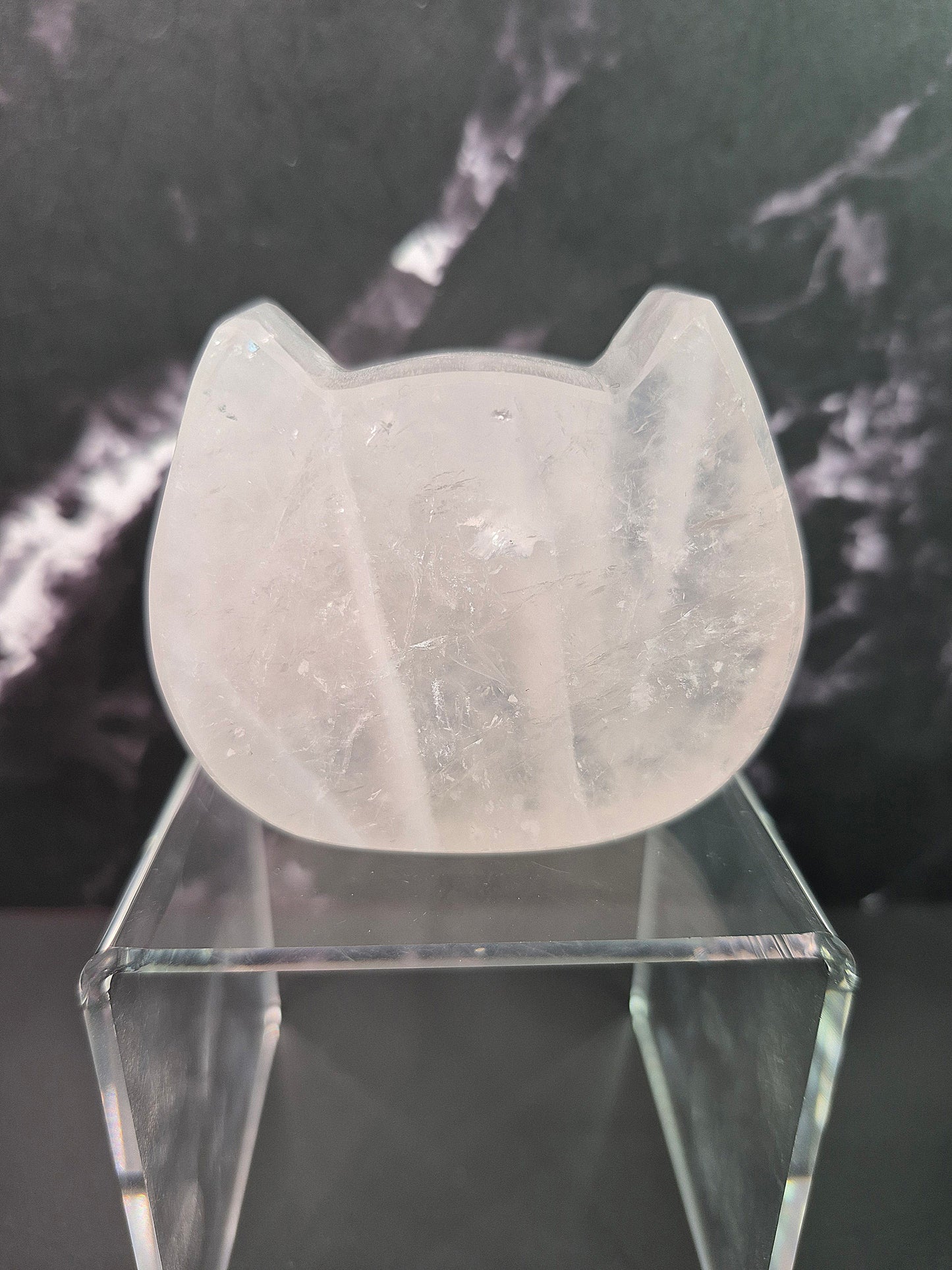 Cute Cat Head Carvings
