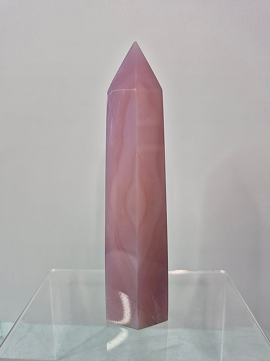 Pink Jelly Agate Tower