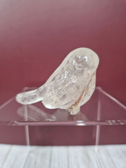Garden Quartz Bird Carving