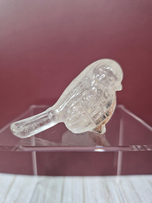 Garden Quartz Bird Carving