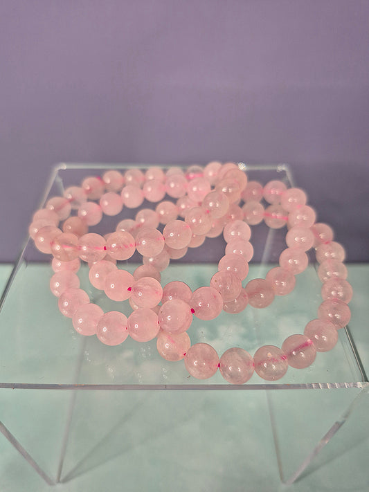 Rose Quartz Beaded Bracelet