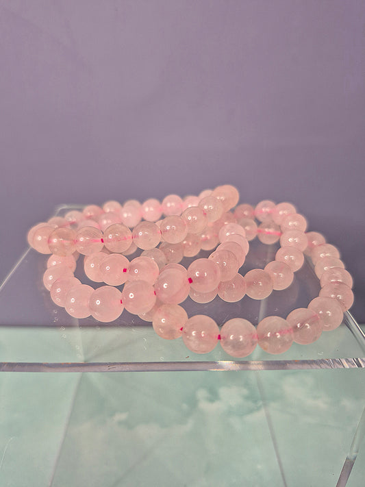 Rose Quartz Beaded Bracelet